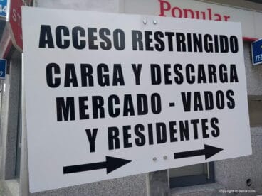 Desvío en la calle Magallanes
