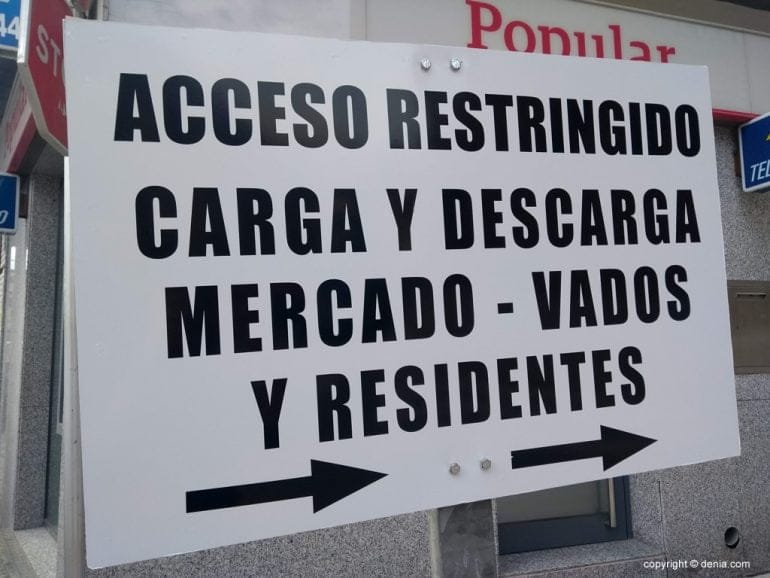 Desvío en la calle Magallanes