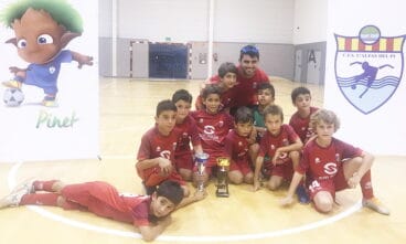 Equipo Prebenjamín Paidos Dénia subcampeón en Alfás del Pi