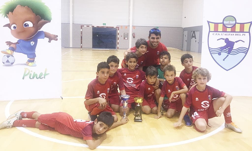 equipo prebenjamin paidos denia subcampeon en alfas del pi