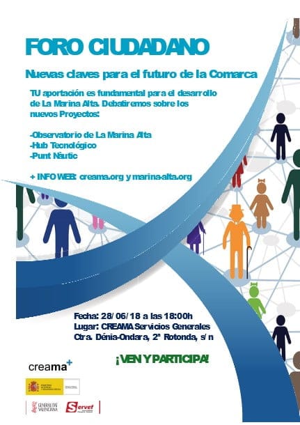 Creama convoca un nuevo Foro Ciudadano en busca de un desarrollo sostenible de la Marina Alta 1 foro ciudadano creama