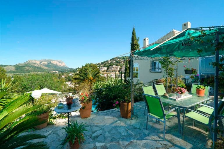 Increíble terraza Casa Louisa Aguila Rent a Villa