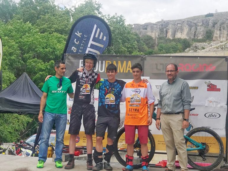 Jordi Seguí en el podio de Cuenca