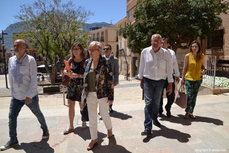 Llegada de Ana Barceló a Dénia