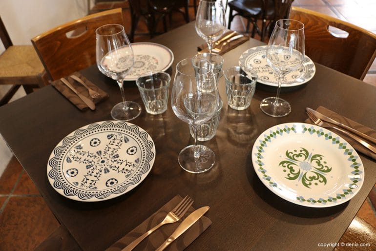 Mesa en Restaurant Orígens Dénia