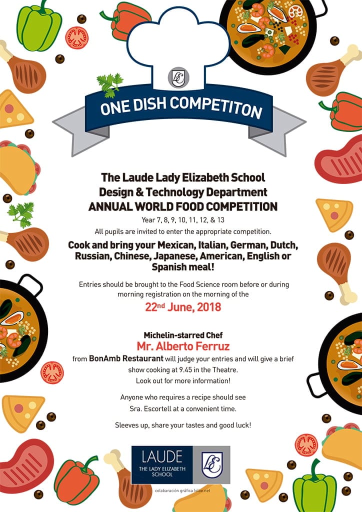 one dish competiton lady elizabeth school