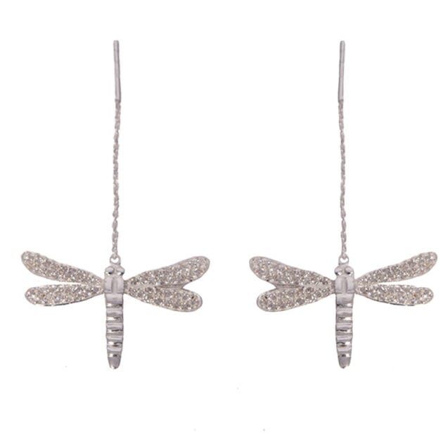 pendientes de plata libelula qvilat