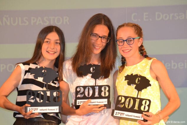 podio infantil chicas