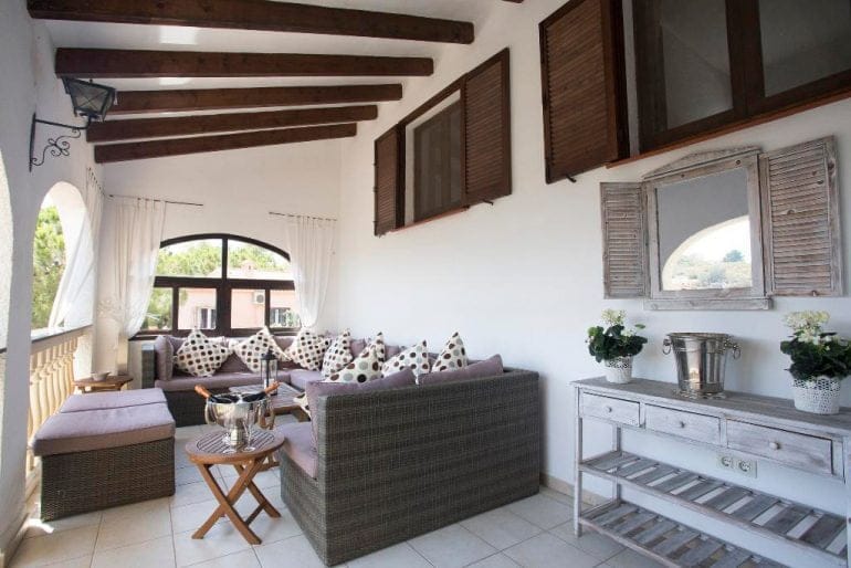 Porche de Casa Berg Quality Rent a Villa