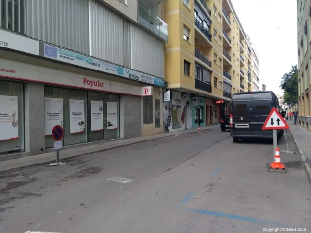 reordenacion del trafico en la calle magallanes