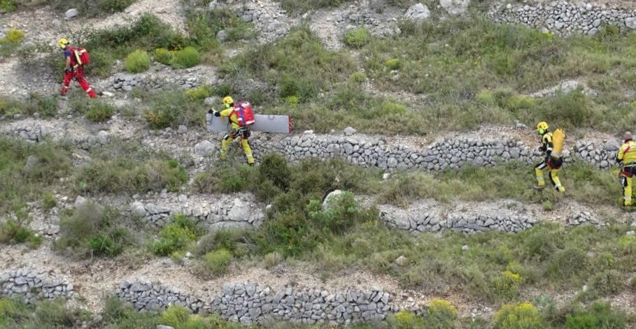 rescate de un turista en benimaurell