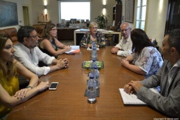 Reunión de la consellera Ana Barceló en Dénia