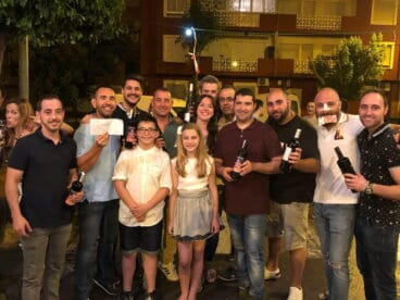 Torneo de futbolín en la falla Diana