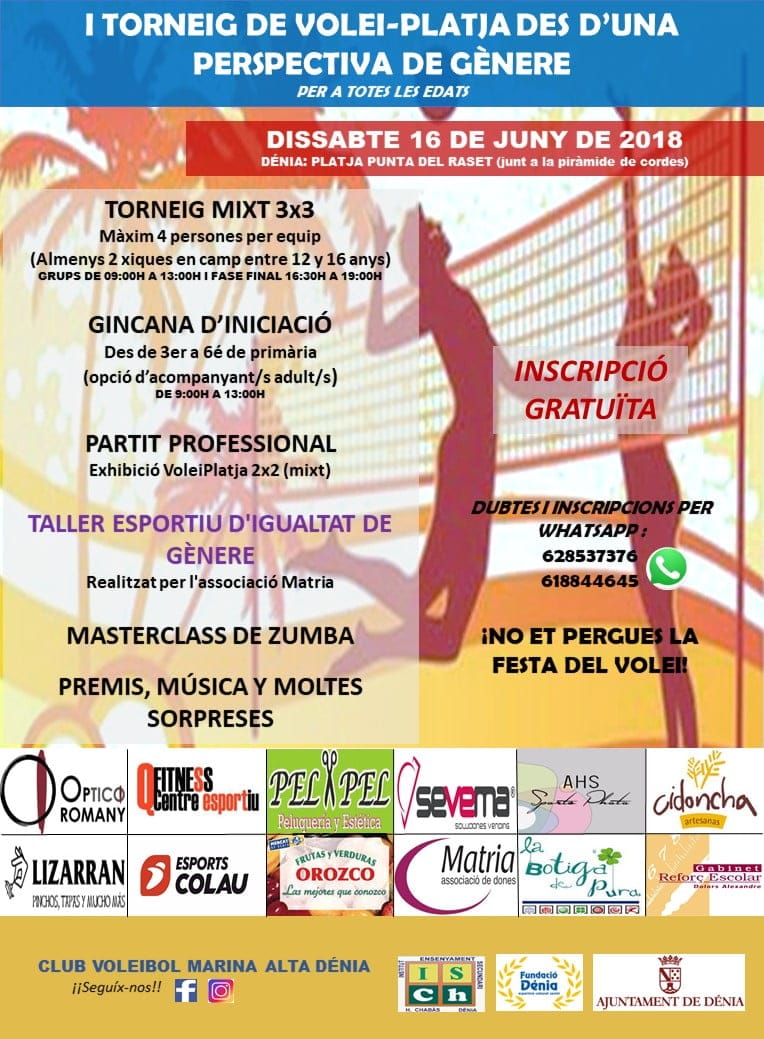 torneo de voley playa organizado por matria