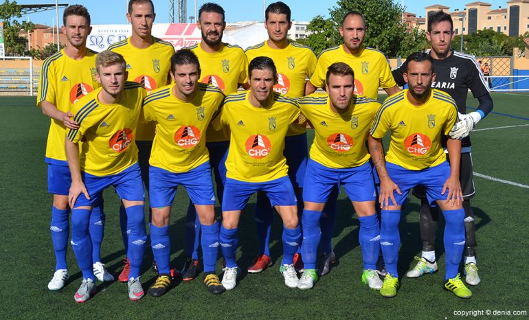 Uno de los once del CD Dénia en la temporada 2017-18