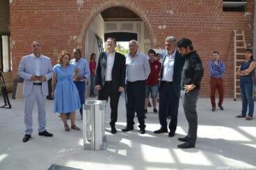 El president de la Generalitat visita las obras de la Lonja