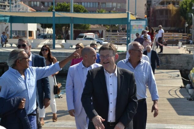 La Generalitat se compromete a dar más participación a los operadores locales en la gestión del puerto de Dénia 6 04 visita de ximo puig a denia