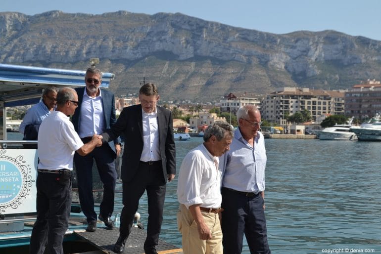 Visita de Ximo Puig a las instalaciones de Baleària Port