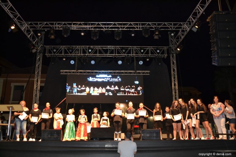 FIC Dénia 2018 - Diplomas para los bailarines