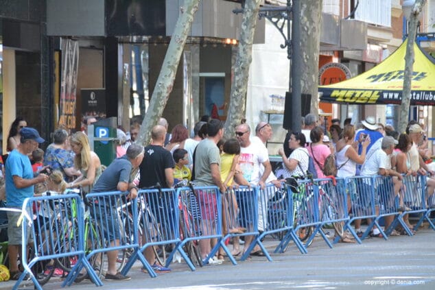 ambiente en la zona de meta