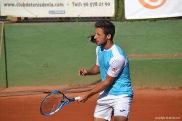 Barranco durante el primer set