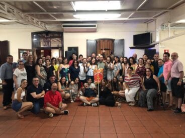 cena de celebracion del premio de carrozas en la falla les roques
