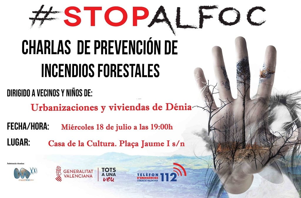 charla de prevencion de incendios en denia