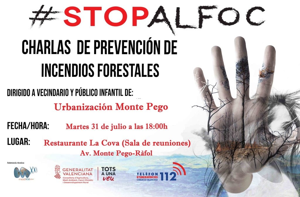 charla sobre prevencion de incendios monte pego