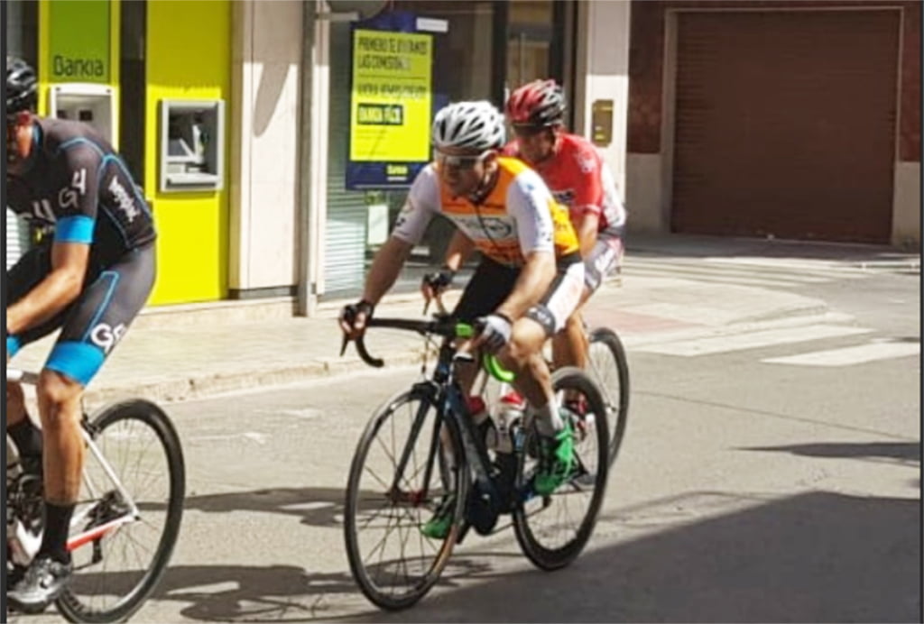 El ciclista R García Pedrosa en una carrera