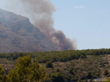 incendio en el montgo