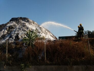 Incendio en la planta de compostaje de Dénia