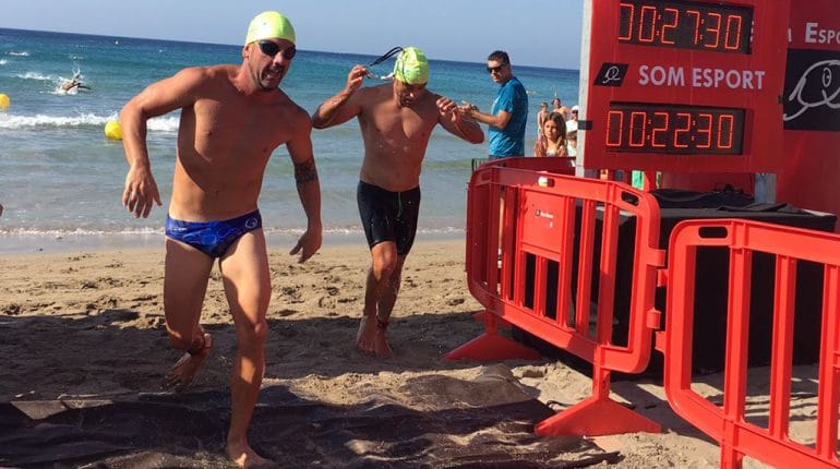 José Luis Aguado entrando en meta