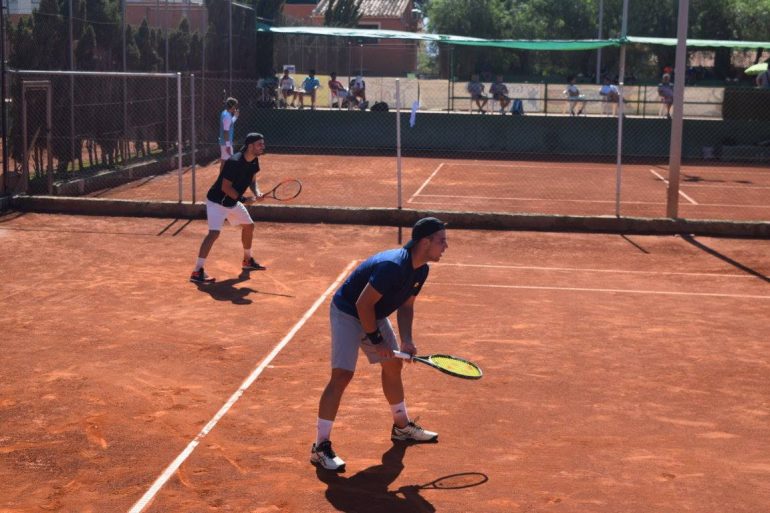 Pareja Eduard Esteve y Alberto Barroso en su partido de dobles.