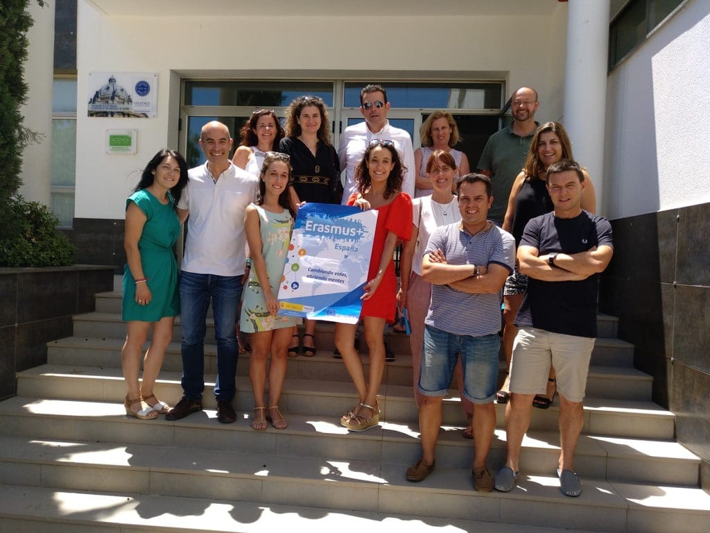 participantes en el proyecto erasmus plus del colegio sagrado corazon de denia