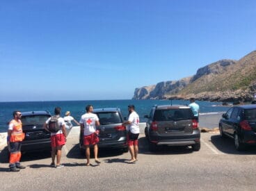 rescate de una mujer en la cova tallada