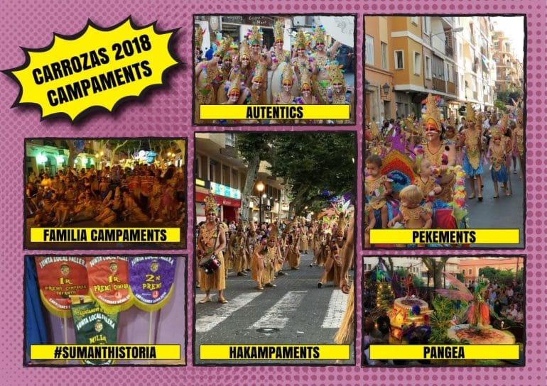 Triunfos de la falla Campaments en carrozas