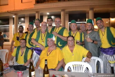 Cena de acampada Moros y Cristianos Dénia 2018 – Almorávides