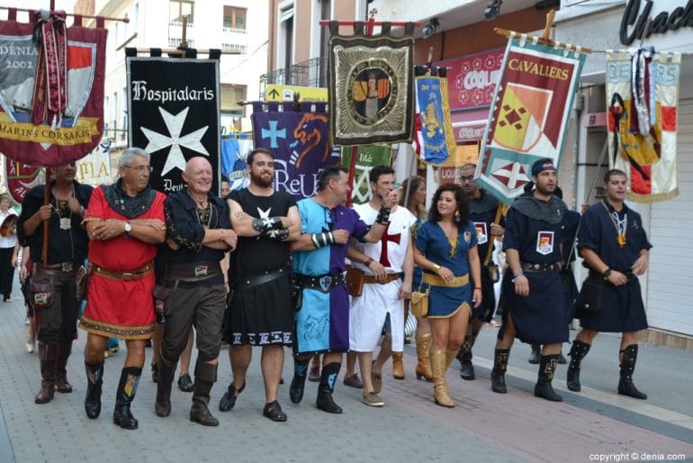 Pregón Moros y Cristianos Dénia 2018 - Desfile hasta el Ayuntamiento