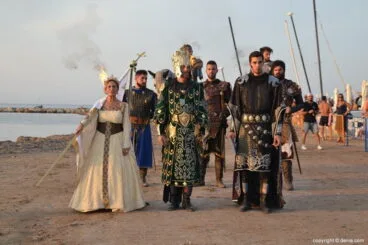 Desembarco Moros y Cristianos Dénia 2018 – Llegada del capitán cristiano