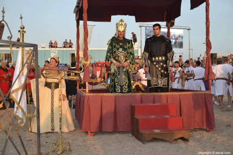 Desembarco Moros y Cristianos Dénia 2018 - Llegada del capitán cristiano