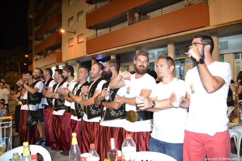 Cena de acampada Moros y Cristianos Dénia 2018 - Abencerrajes