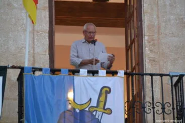 Pregón Moros y Cristianos Dénia 2018 – Vicent Grimalt entrega llas llaves de la ciudad