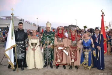 Desembarco Moros y Cristianos Dénia 2018 – Capitanes y presidente