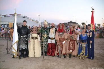 Desembarco Moros y Cristianos Dénia 2018 – Capitanes y presidente