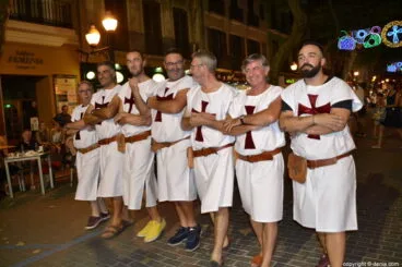 Entraeta de la recepción de la capitanía cristiana 2018 – Filà Templaris
