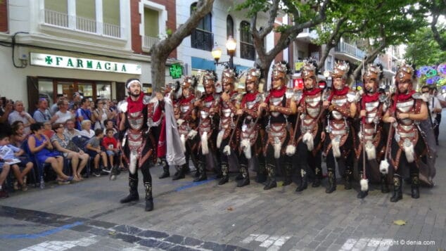54b desfile de gala moros y cristianos denia 2018 fila cavallers
