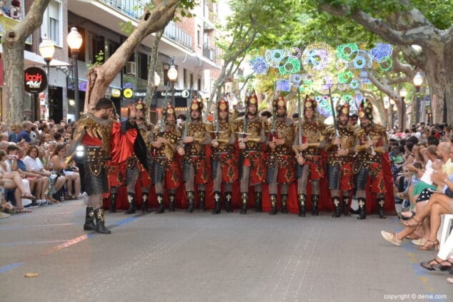 55 desfile de gala moros y cristianos denia 2018 fila cavallers