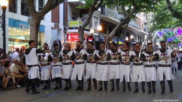 59a desfile de gala moros y cristianos denia 2018 fila templaris