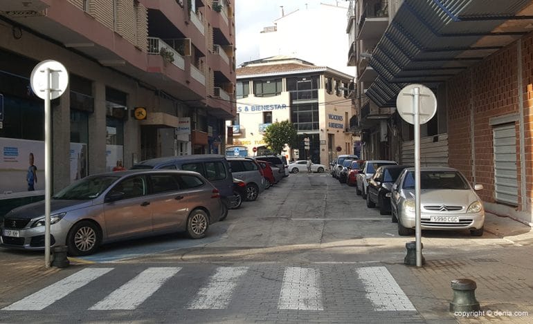 Calle Calderón en Dénia