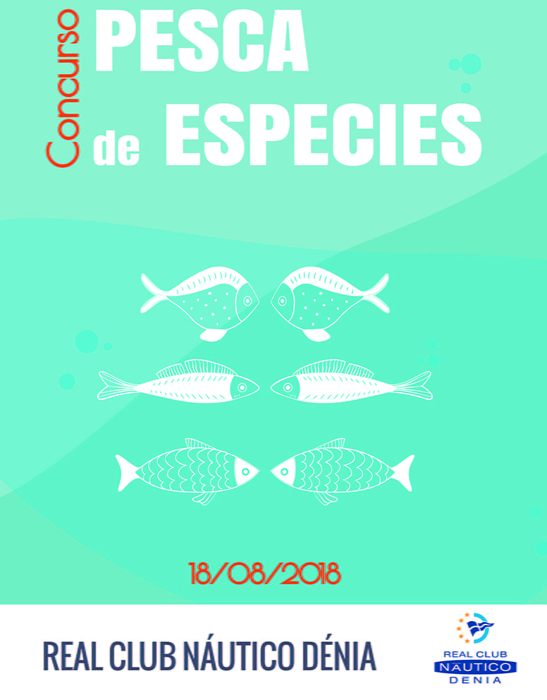 Cartel concurso pesca Especies 2018